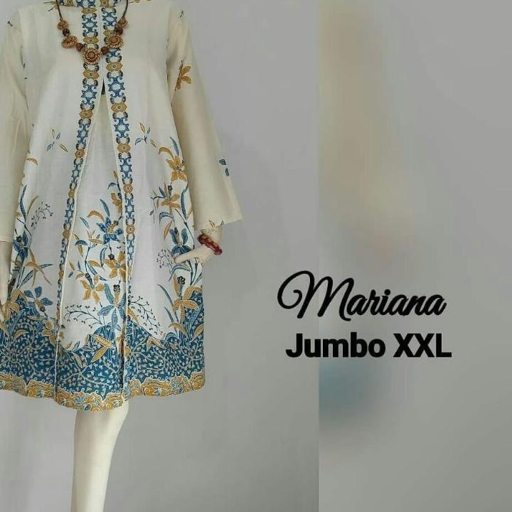Murah Meriah TUNIK TERBARU BAJU BATIK ATASAN WANITA KEKINIAN JUMBO