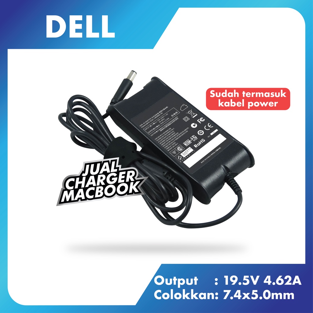 Charger Laptop Dell 19.5V 4.62A Vostro 1720, Vostro 3000, Vostro 3300, Vostro 3350, Vostro 3360, Vos