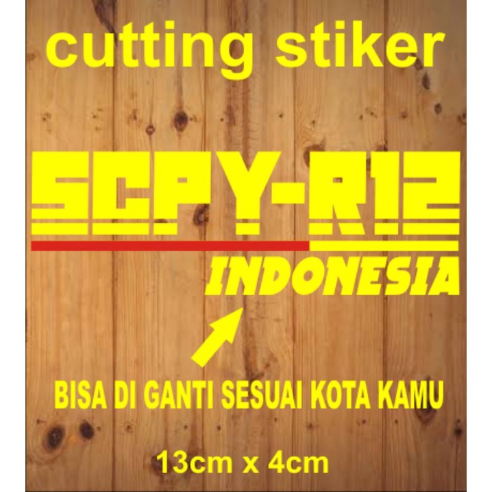 stiker cutting sticker varias motor scoopy scpy-r12