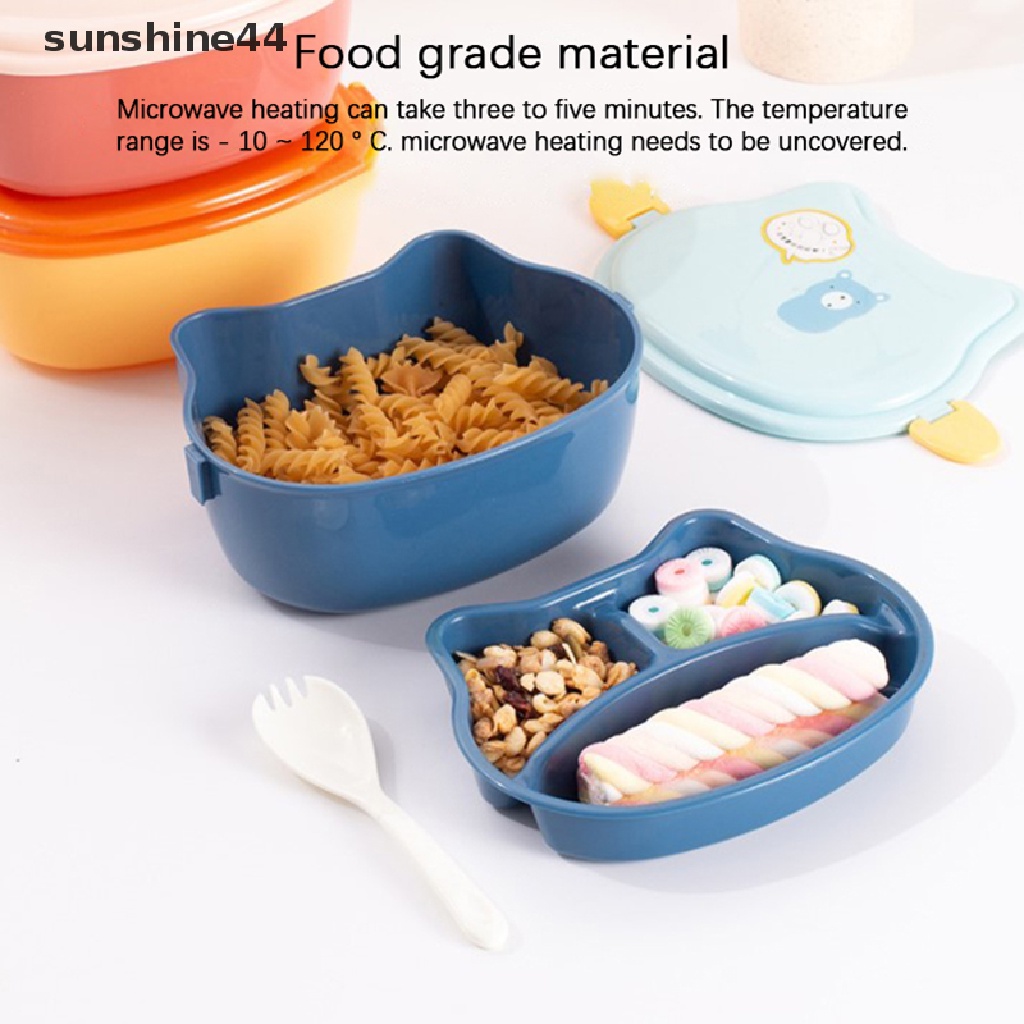 Sunshine Kotak Makan Bento 2 Lapis Motif Kartun Untuk Anak