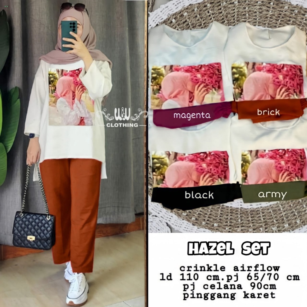 Baju Viral Wanita Setelan Viral Wanita Remaja Casual OOTD Terbaru