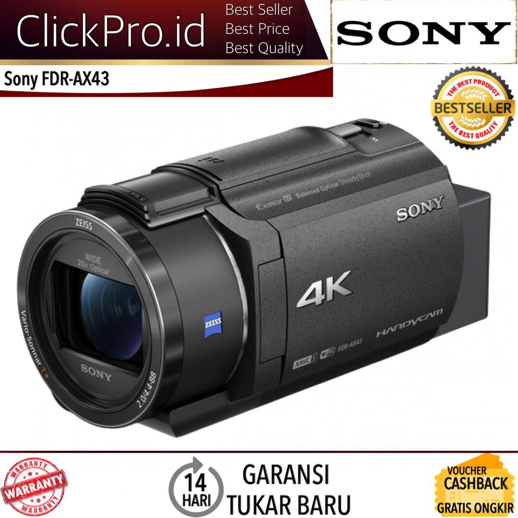 Sony FDR AX43 Sony AX43 UHD 4K Handycam Camcorder