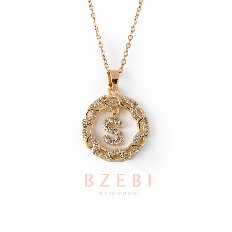 Kalung Emas 18k Bahan Titanium Steel 1105n Anti Karat Untuk Wanita