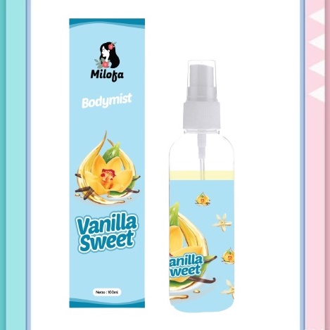 GEN - [BPOM] Parfum Body Mist Milofa Vanilla Sweet 100ml Premium / Parfum Vanilla Sweet 100ml Best Seller / Parfum Unisex Wangi Tahan Lama