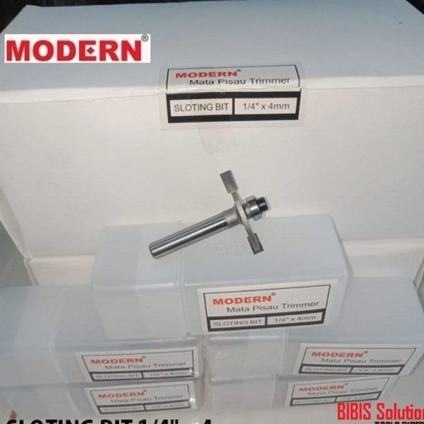 Mata Profil Sloting Bit Mata Trimmer Router Lubang Panel Kayu Kaca Pintu Jendela 4mm