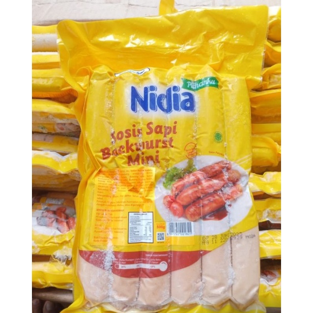 

Nidia Sosis Sapi Bockwurst Mini 12s 500gr