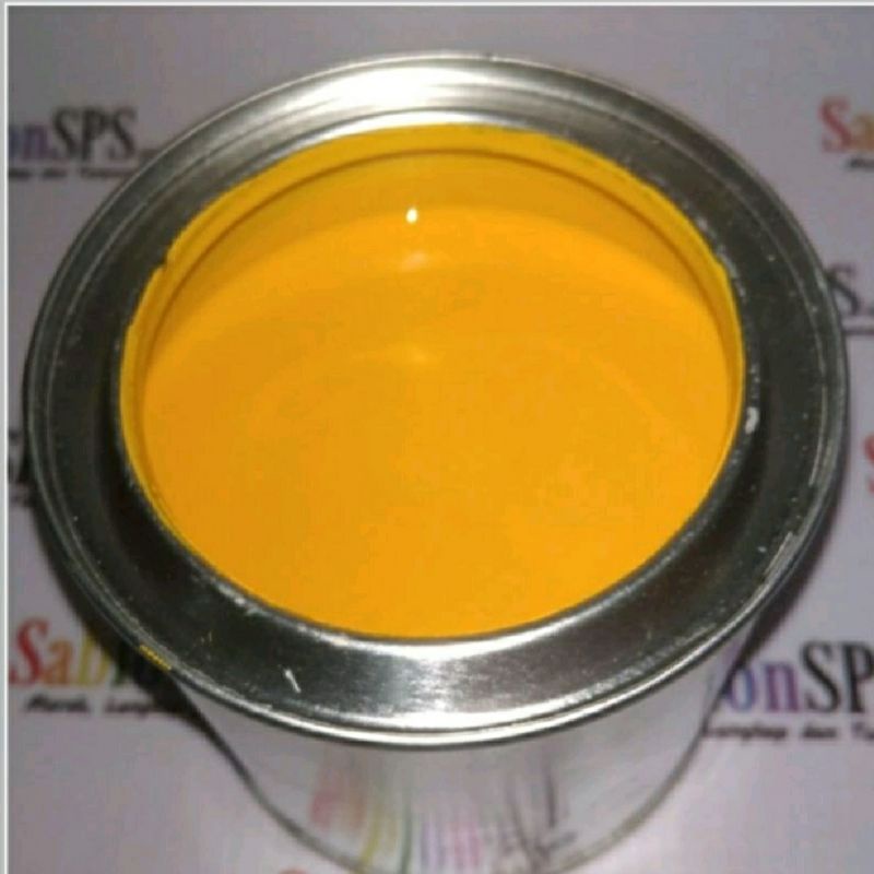 TINTA SABLON PLASTIK 1KG KUNING YELLOW HDPE PE PP BASIS MINYAK SOLVENT BASED