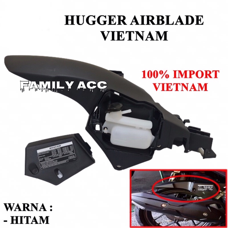 SPAKBOR KOLONG AIRBLADE VIETNAM / HUGGER AIRBLADE VIETNAM UNTUK MOTOR PNP VARIO 125/150 2012-2020 DAN PCX CBU PCX 2018