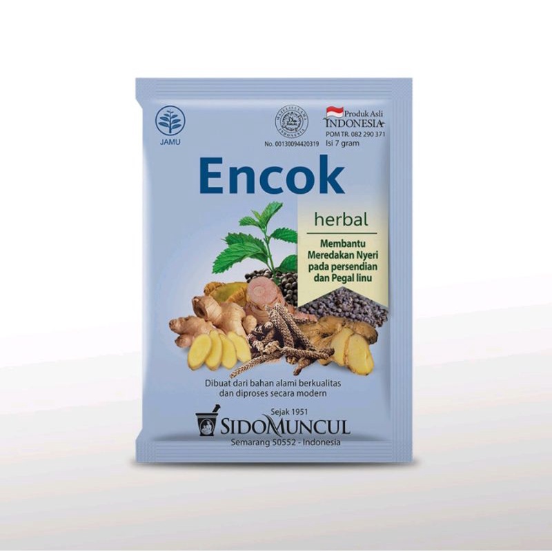 

Encok Sidomuncul Jamu 1 pak isi 10 pcs