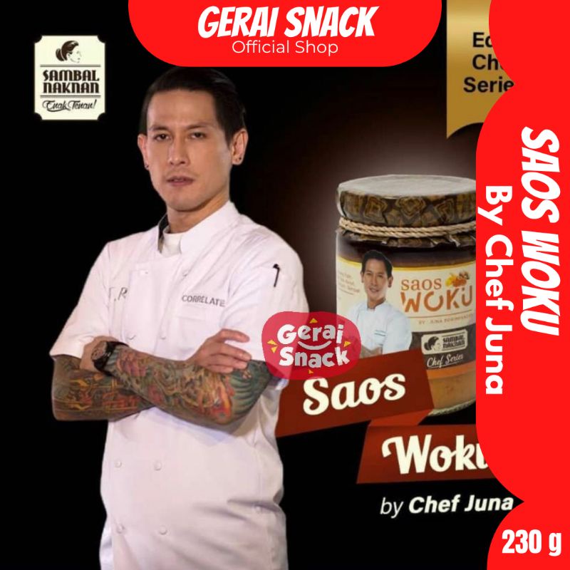 Chef Series Sambal Naknan Saos Woku By Chef Juna Enak Tenan 230g