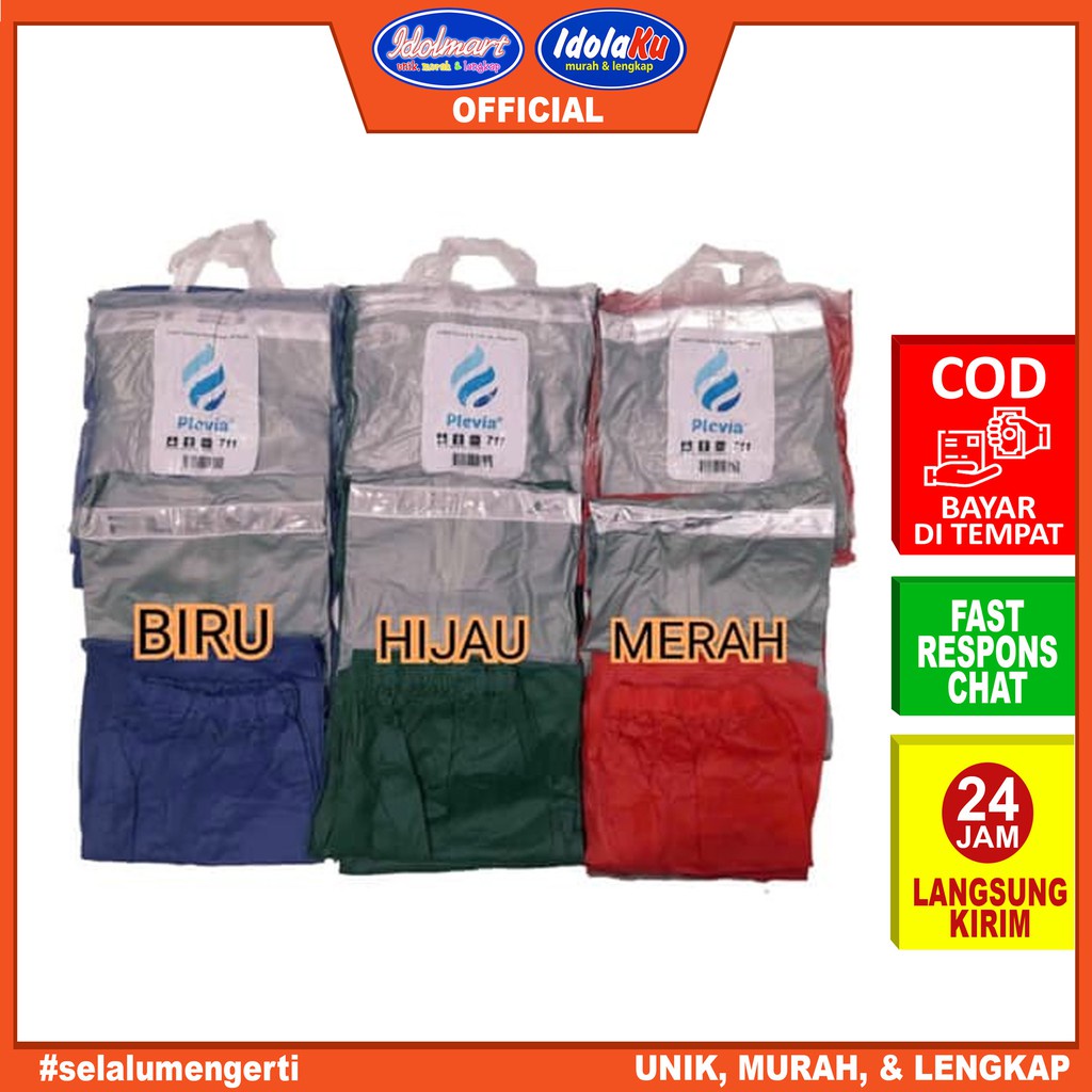 IDOLMART Jas Hujan Jaket Celana Kombinasi PREMIUM PLEVIA 711 Surabaya