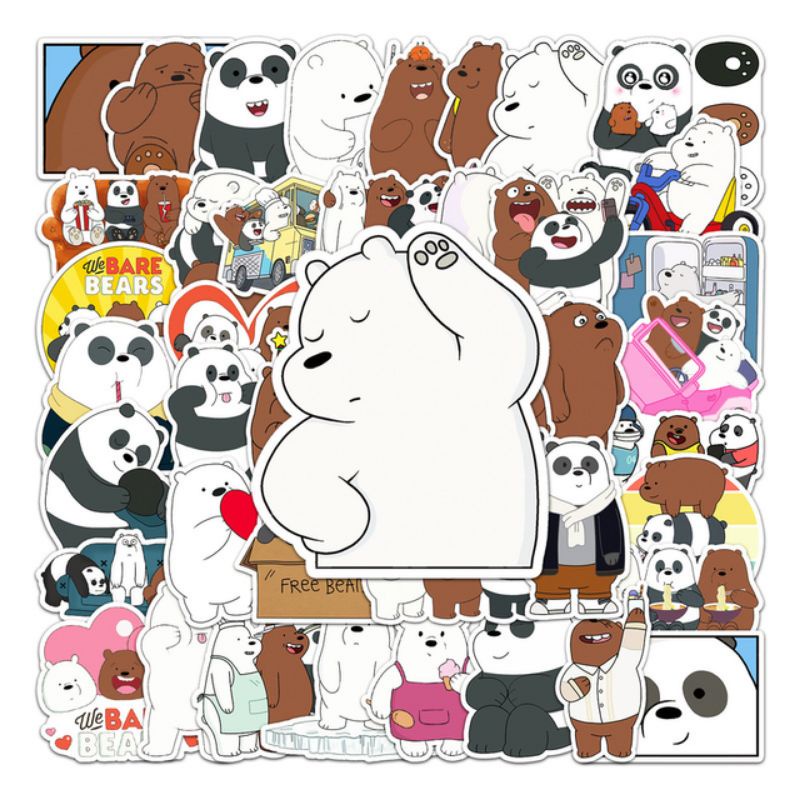 

Stiker Beruang Pack Style 260256- Stiker Aesthetic Keren Imut Laptop, Aksesoris Hp, Anti Air, Motif, Helm, Tumbler, Koper, Kulkas