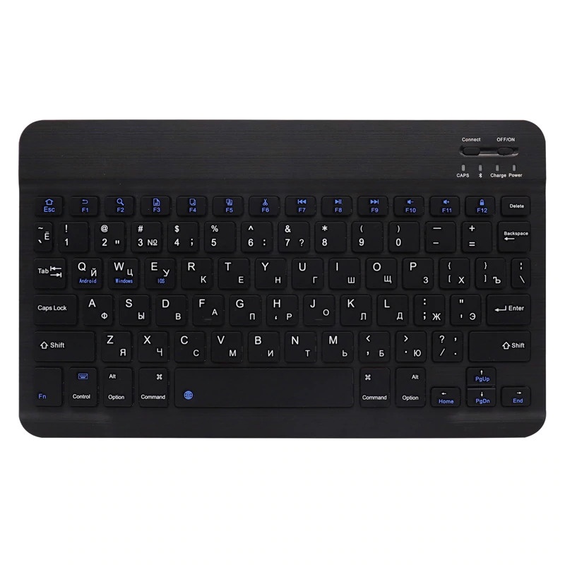 Keyboard Slim Wireless Bluetooth Rechargeable Kiboard Taffware KM78D windows android Hitam 10 iinch 8 in GS8