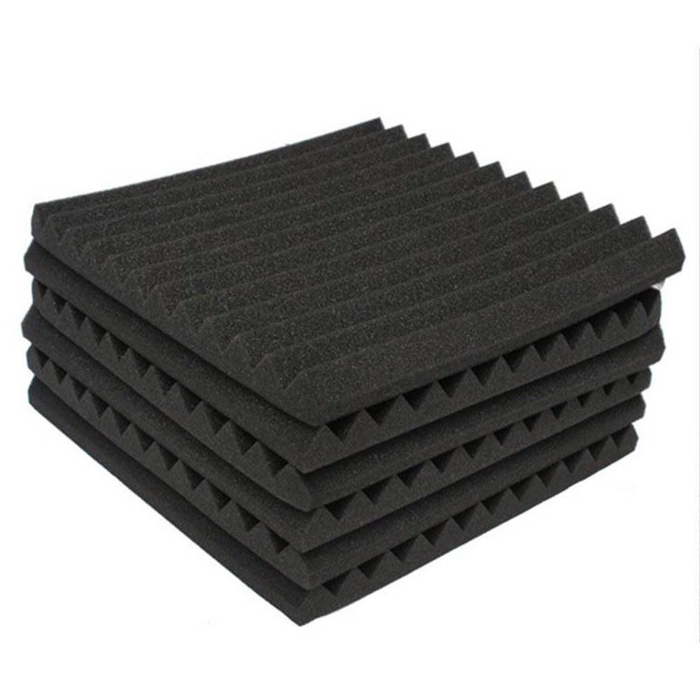 Busa Telur Peredam Suara Acoustic Foam Soundproof Noise Reduction 30x30x2CM 6PCS - SFS1 - 7RHA64BK Black