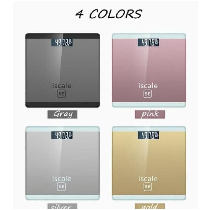 TIMBANGAN BADAN DIGITAL INDIKATOR ISCALE SE KACA ELEKTRIK