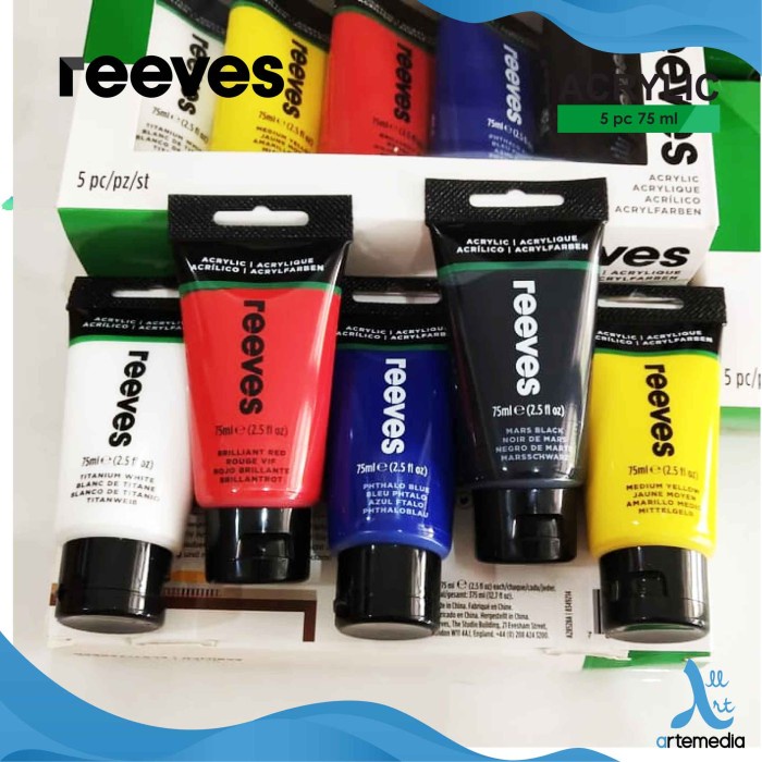 

Produk Cat Akrilik Reeves 5X75Ml Acrylic Color Paint Set Promo