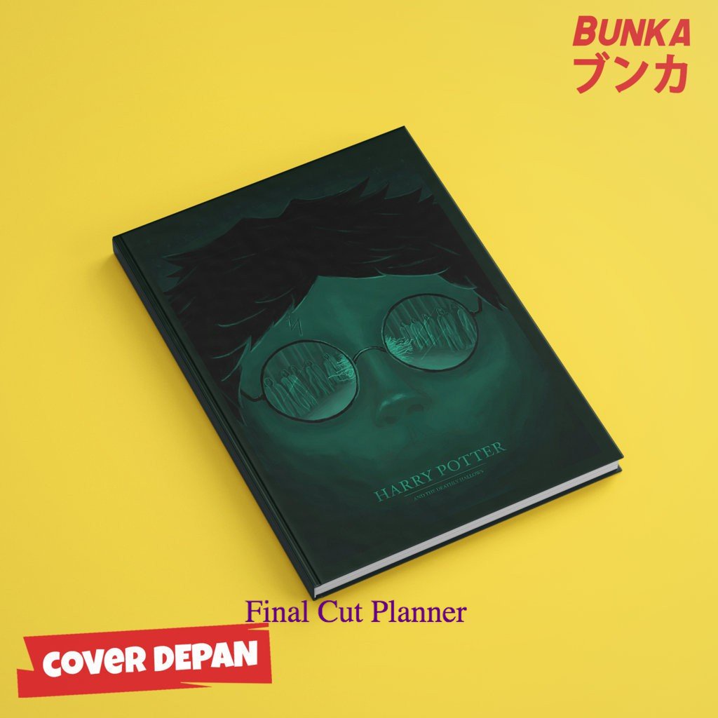 

Notebook Harry Potter Deathly Hallows Face Hardcover A5 Buku Tulis Catatan Note Agenda Planner .