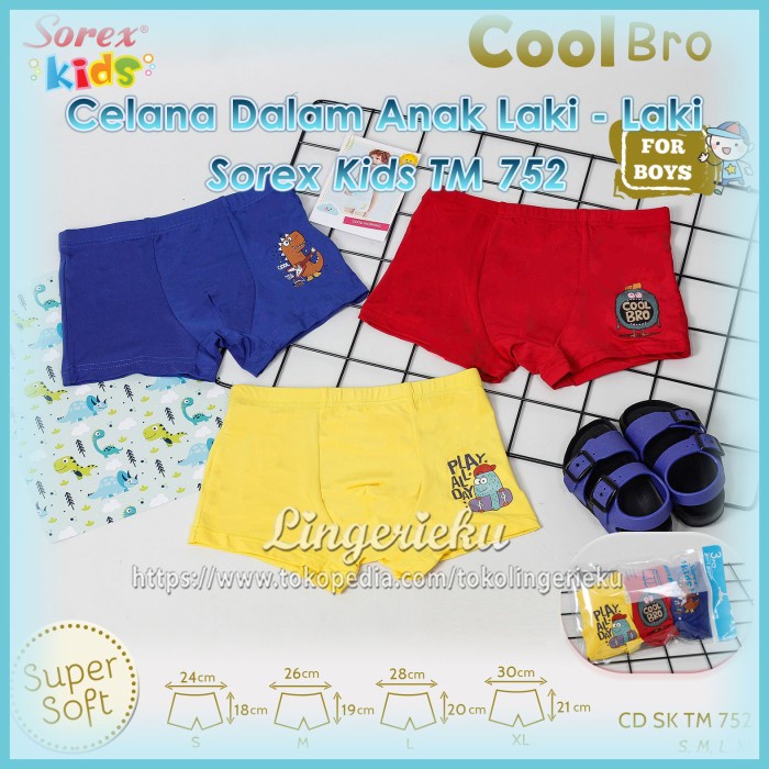 JH Celana Dalam Sorex Kids Boys Boxer TM 752 Termurah