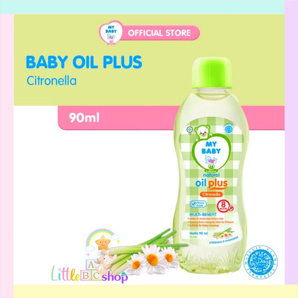 My Baby Oil Plus Citronella  90ml (Botol Hijau)
