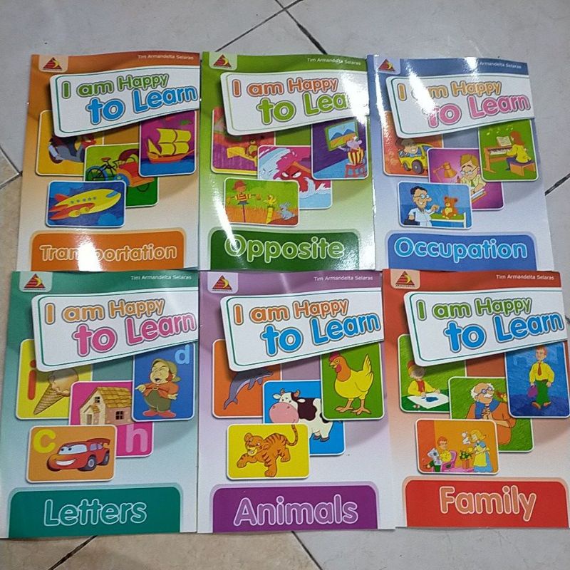 BUKU ANAK / KAMUS BAHASA INGGRIS ANAK BERGAMBAR BERWARNA / HARGA 1 PAKET ISI 6 BUKU / KAMUS ANAK / I