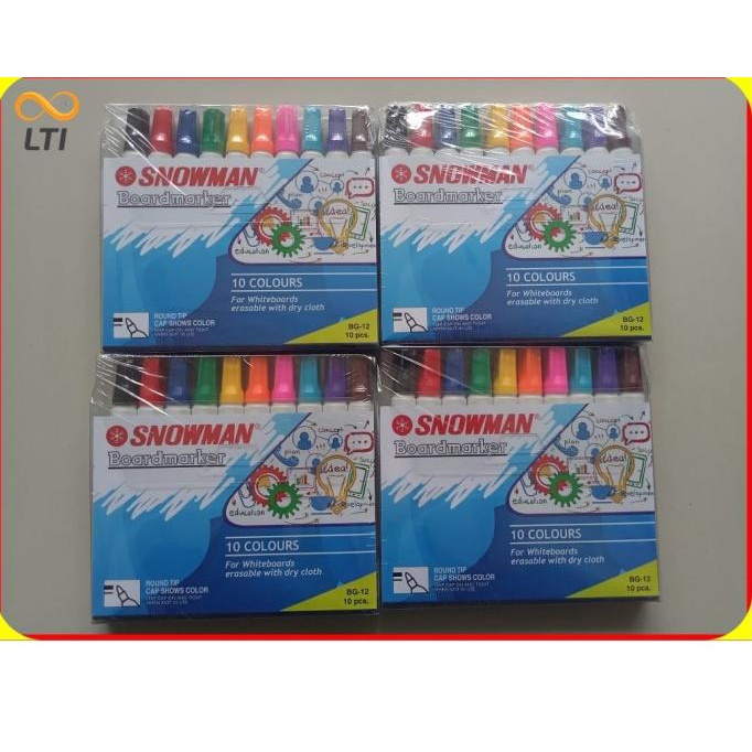 

[COD] Spidol Whiteboard Marker Snowman BG 12 Set TERBARU DISKON Kode 1231