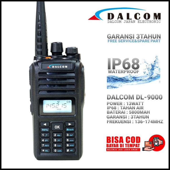 Ht Dalcom Japan Dl-9000 Vhf 136-174 Mhz Ip68 Waterproof