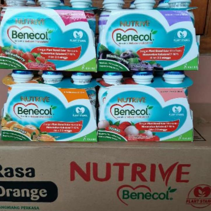 Mau?--Nutrive Benecol 1 karton 1 Dus isi 36 botol 6x6pack 100ml minuman penurun kolesterol