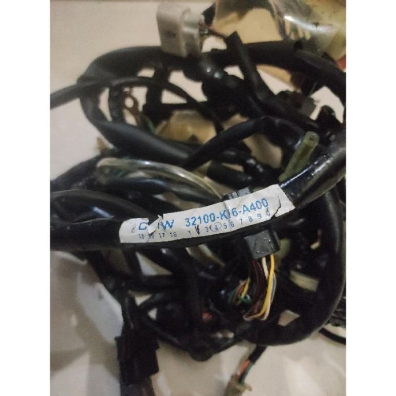 Kabel Bodi wire Herness Motor Honda Scoopy fi Esp Stater Halus kode 32100-K16-A400 Cabutan Original
