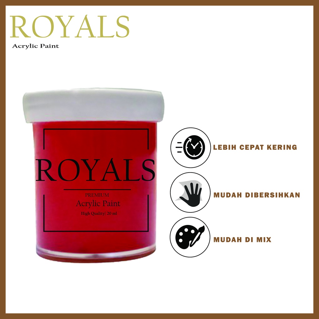 

CAT ACRYLIC PAINT 20 ML / CAT LUKIS 20 ML merah scarlet
