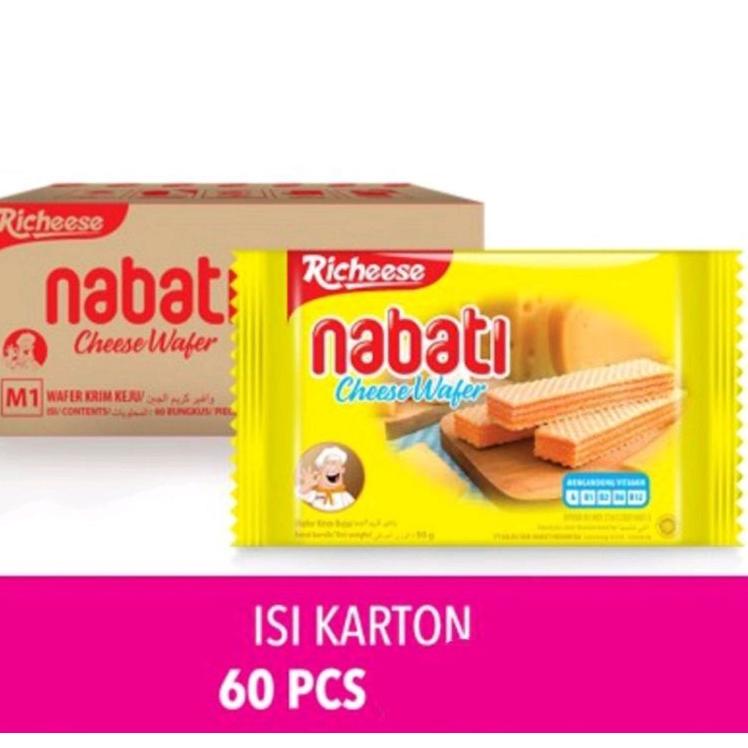 

Toko Spesial--Nabati Wafer Coklat / Keju 46gr 1 dus ( isi 60 ) Ecer 2.000 / 1 karton