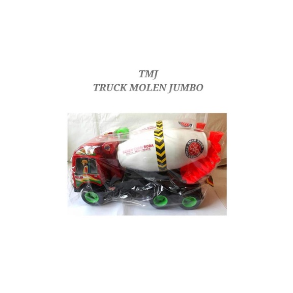 Mainan truk molen semen ukuran jumbo - Mainan diecast truk molen TMj