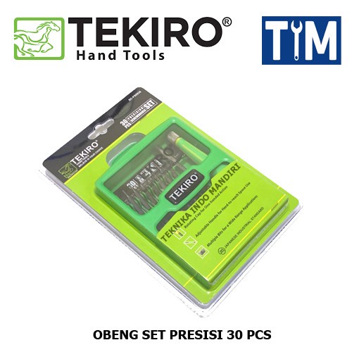 (TEKIRO) Obeng Set Presisi 30 pcs
