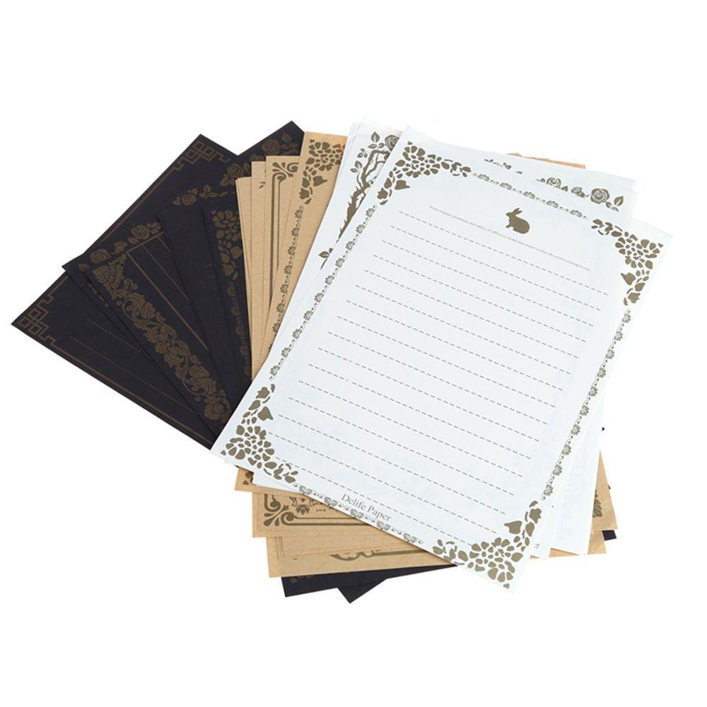 Lanfy Perlengkapan Sekolah Vintage Letter Set Note Tulisan Letter Pads