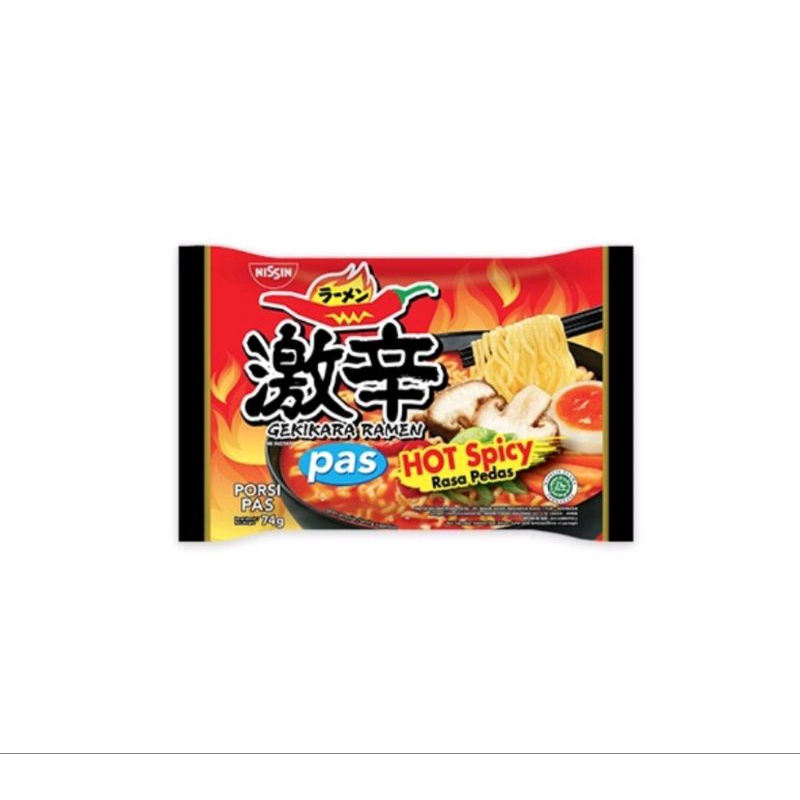 

Nissin Gekikara Ramen Pas Hot Spicy 74g