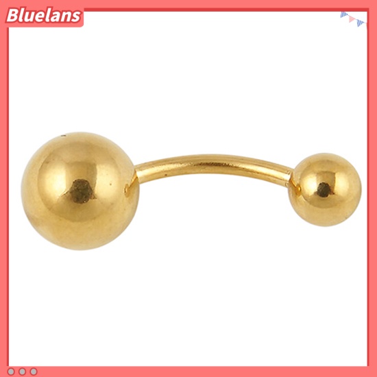 Bluelans Surgical Stainless Steel Ball Barbell Belly Navel Ring Button Body Piercing