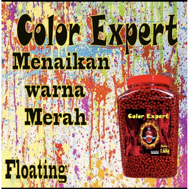 PAKAN PELET IKAN KOI DAN KOKI COLOUR EXPERT MENINGKATKAN WARNA MERAH