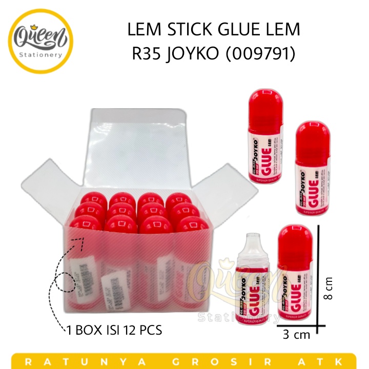 

1 PCS LEM STICK GL-R35 JOYKO GLUE LEM KERTAS CAIR PEREKAT (009791)