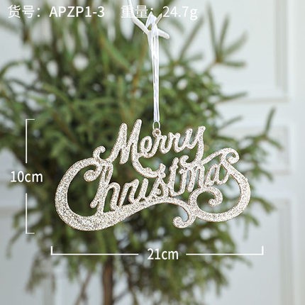 

Gantungan merry christmas/ Gantungan Pohon Natal/ Gantungan Xmas NEW - Champagne