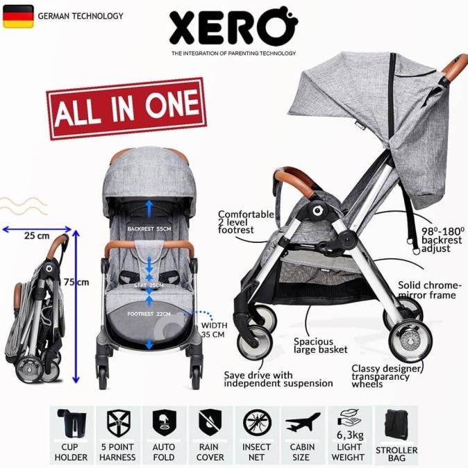 Xero autofold stroller