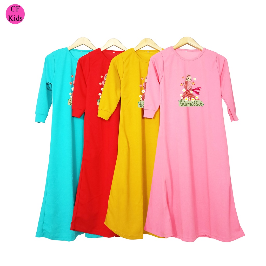 Gamis Anak Perempuan DTF Bismillah Cute CKids