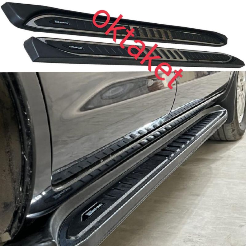 foot step pijakan kaki samping Gr Sport Rush Terios Avanza Xenia Veloz Innova Fortuner Xpander Ertiga Xl7 Pajero Brv Mobilio