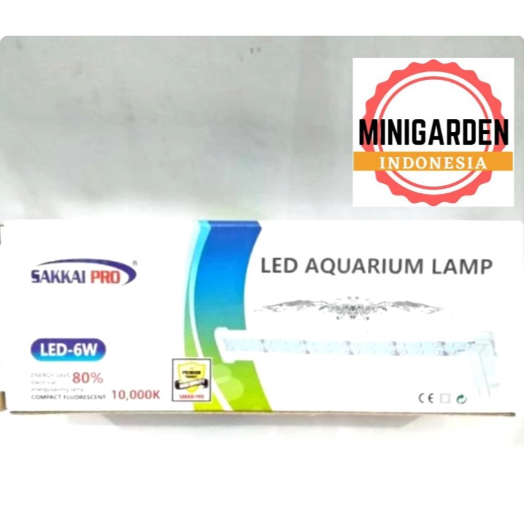 LAMPU GANTUNG SAKKAI PRO LED 6W JEPIT 6 WATT LAMPU AQUARIUM AQUASCAPE