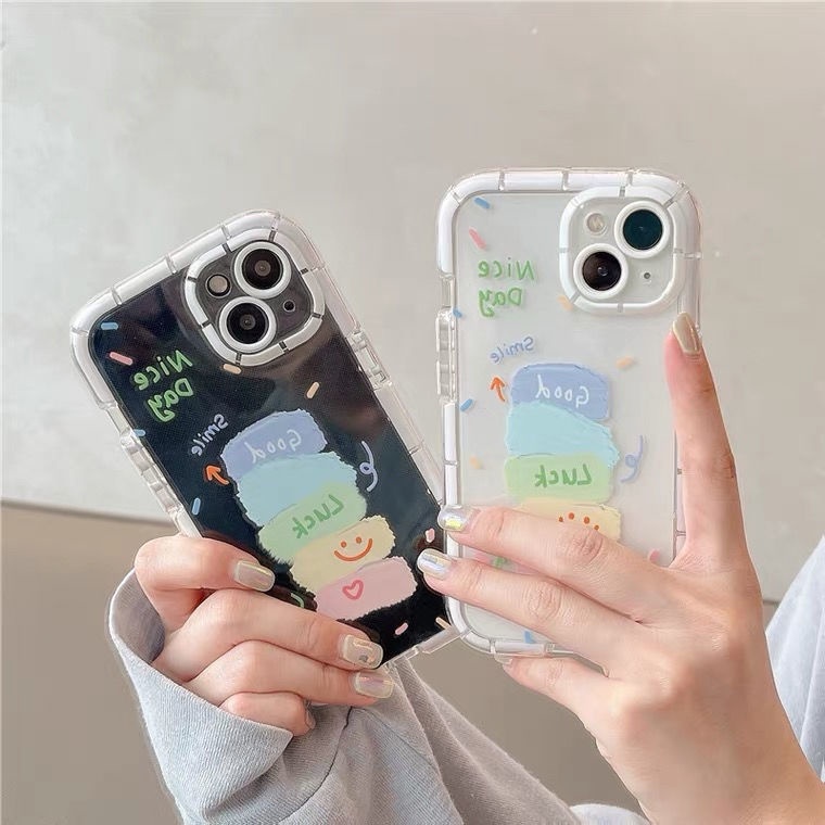 Case Desain Lukisan Krim Warna Untuk IPhone 12 13 11 Pro Max X Xs Max Xr Dvgjvt5