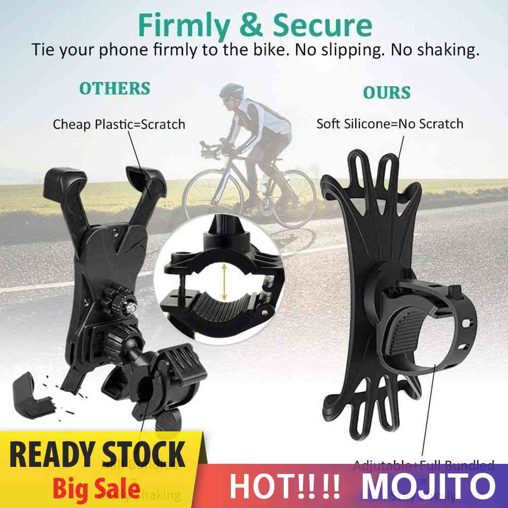 Bracket Dudukan Handphone Bahan Silikon Shockproof Rotasi 360 Derajat