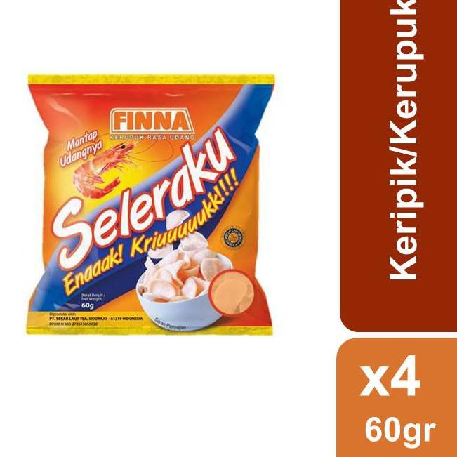 

⇪ Finna Seleraku Kerupuk Udang 60 gr x 4 ポ