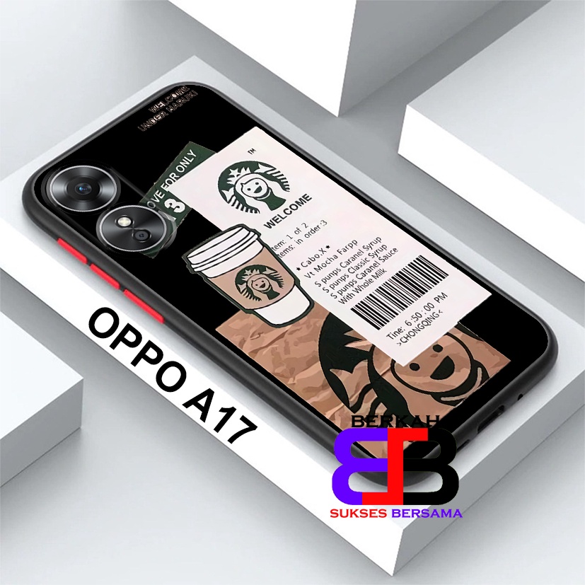 Soft Case 4D OPPO A17 - Casing 4D OPPO A17 Terbaru Berkah Sukses [ COFFE ] Silikon Hp OPPO A17 - Cas