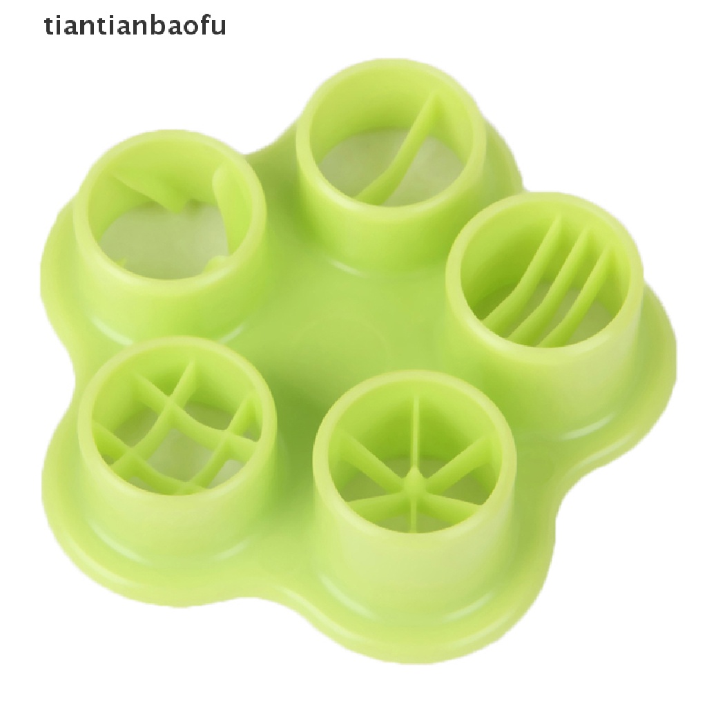 [tiantianbaofu] 5 in 1 Flower Crab Octopus Style Ham Sausage Cutter Barbecue Hot Dogs Cutter