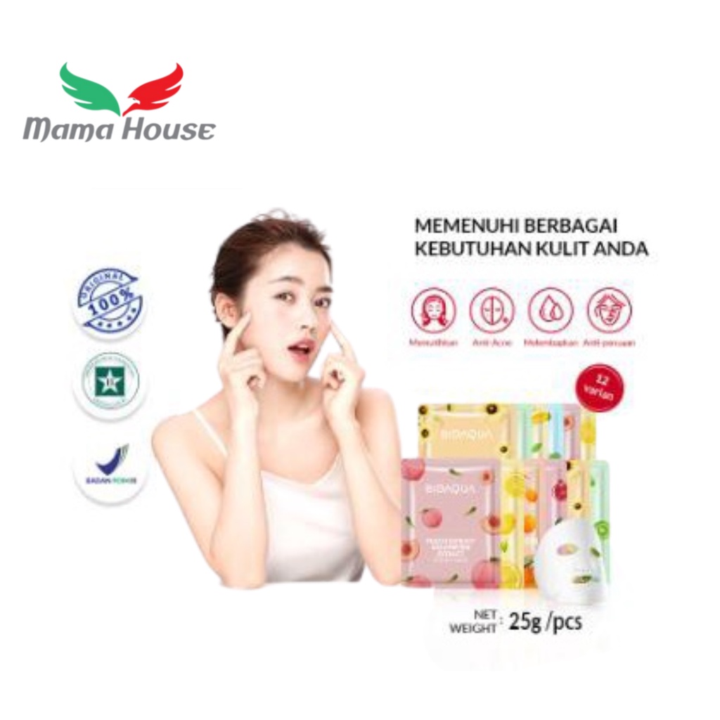 [MH] Bioaqua Sheet Mask Brightenning Moisturizing Skin Care Hydrating Essence 1 Pcs