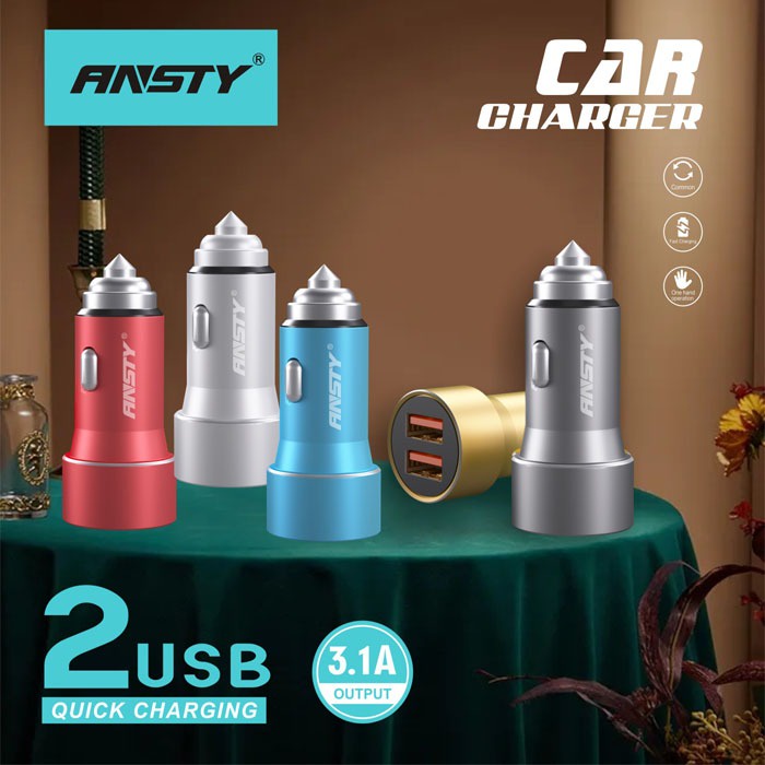 ANSTY CAR 01 SAVER CHARGER MOBIL 2 USB