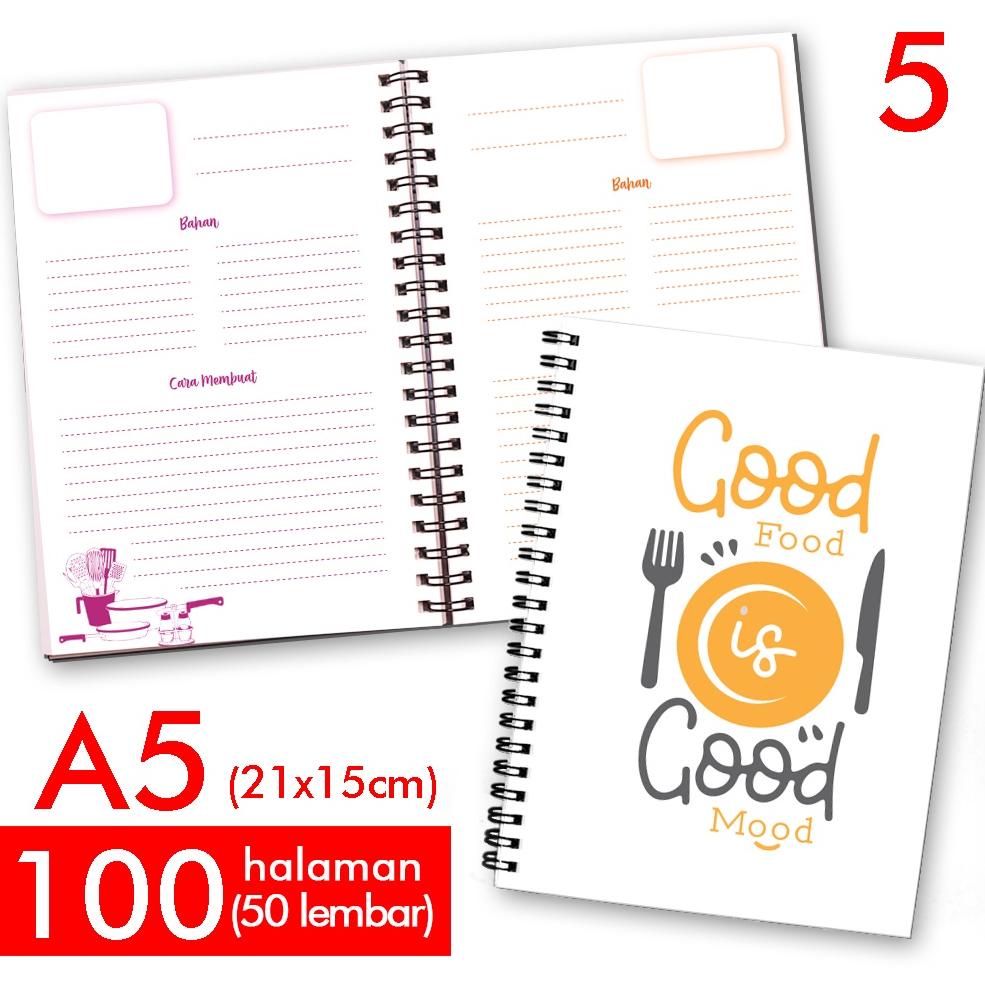 

[PRODUK QGHYC] Notebook Buku Catatan Resep Masakan YVN